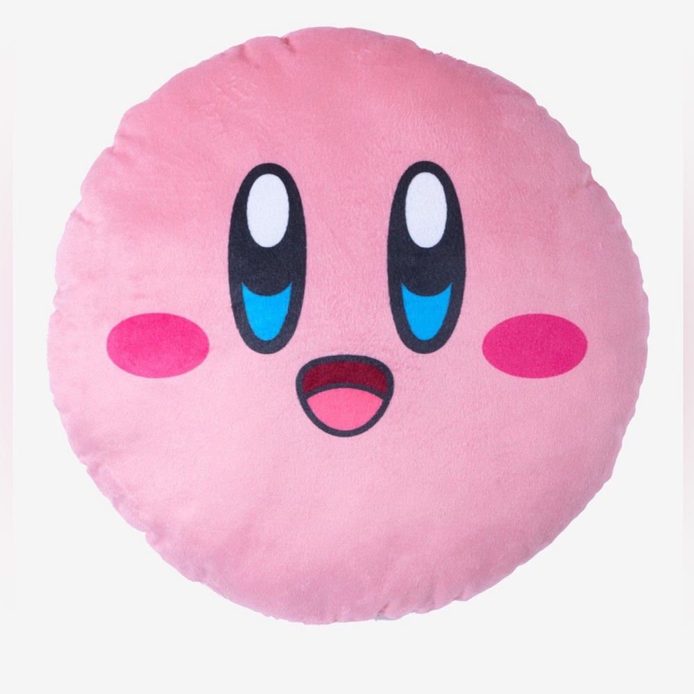 Kirby Face Round Pillow